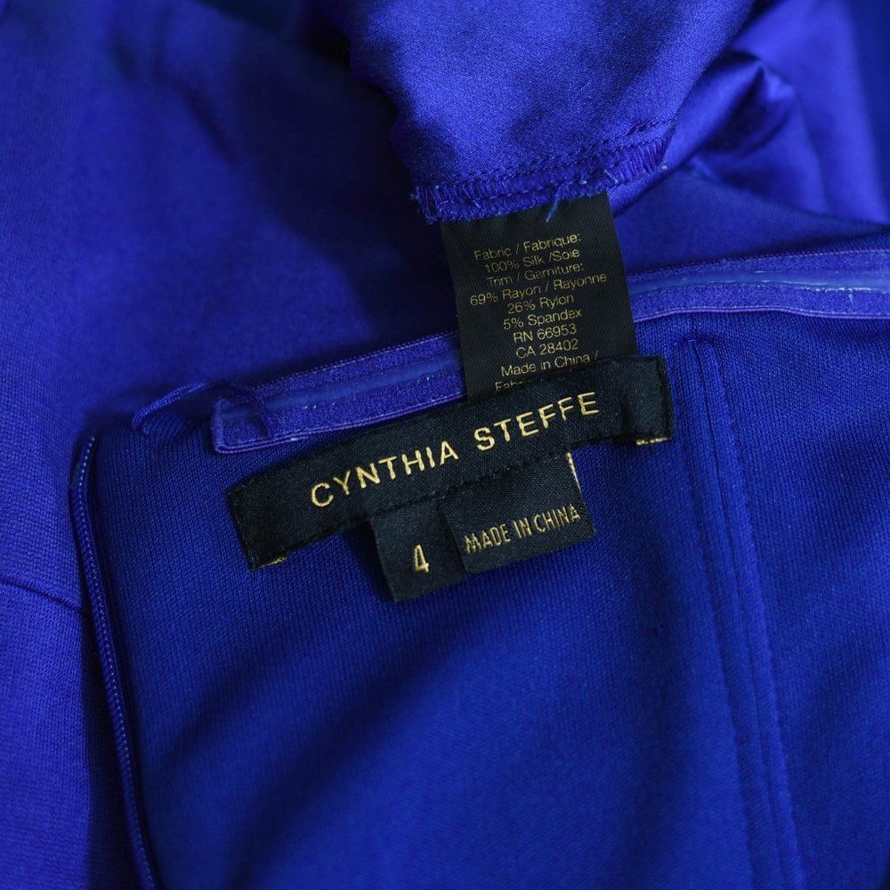 Cynthia Steffe strapless blue silk dress - Picture 8 of 8